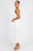 White Bodycon Dress Strappy Textured Fabric sold by Ally Fashion