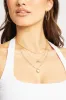 Gold 3 Pack Necklaces Heart Pendent sold by Ally Fashion