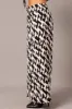 Black Geo Wide Leg Pants High Rise sold by Ally Fashion