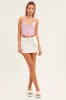 White Cargo Skirt Mini Mid Rise sold by Ally Fashion