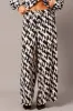 Black Geo Wide Leg Pants High Rise sold by Ally Fashion
