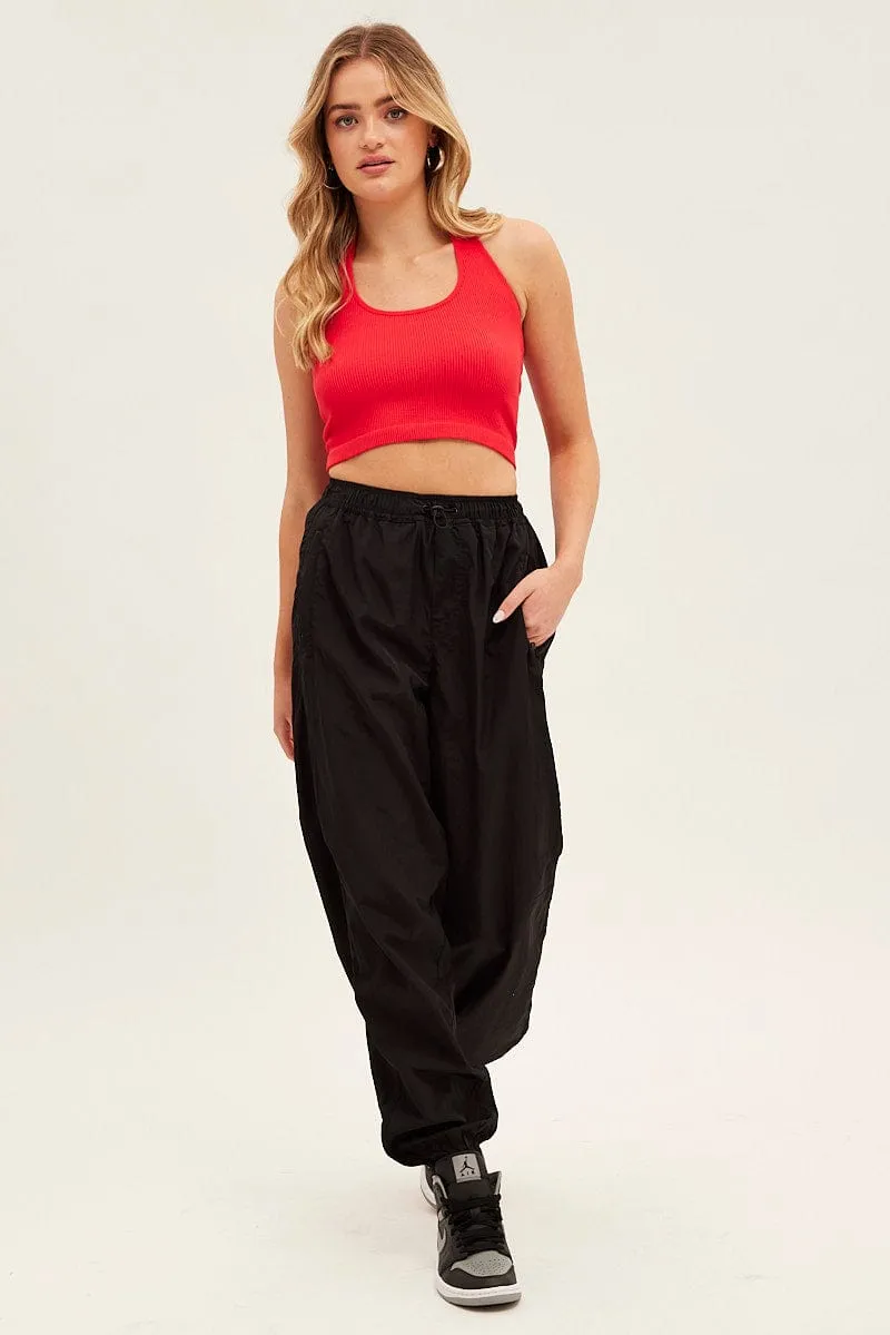 Red Halter Top Round Neck Seamless sold by Ally Fashion product image thumbnail 2