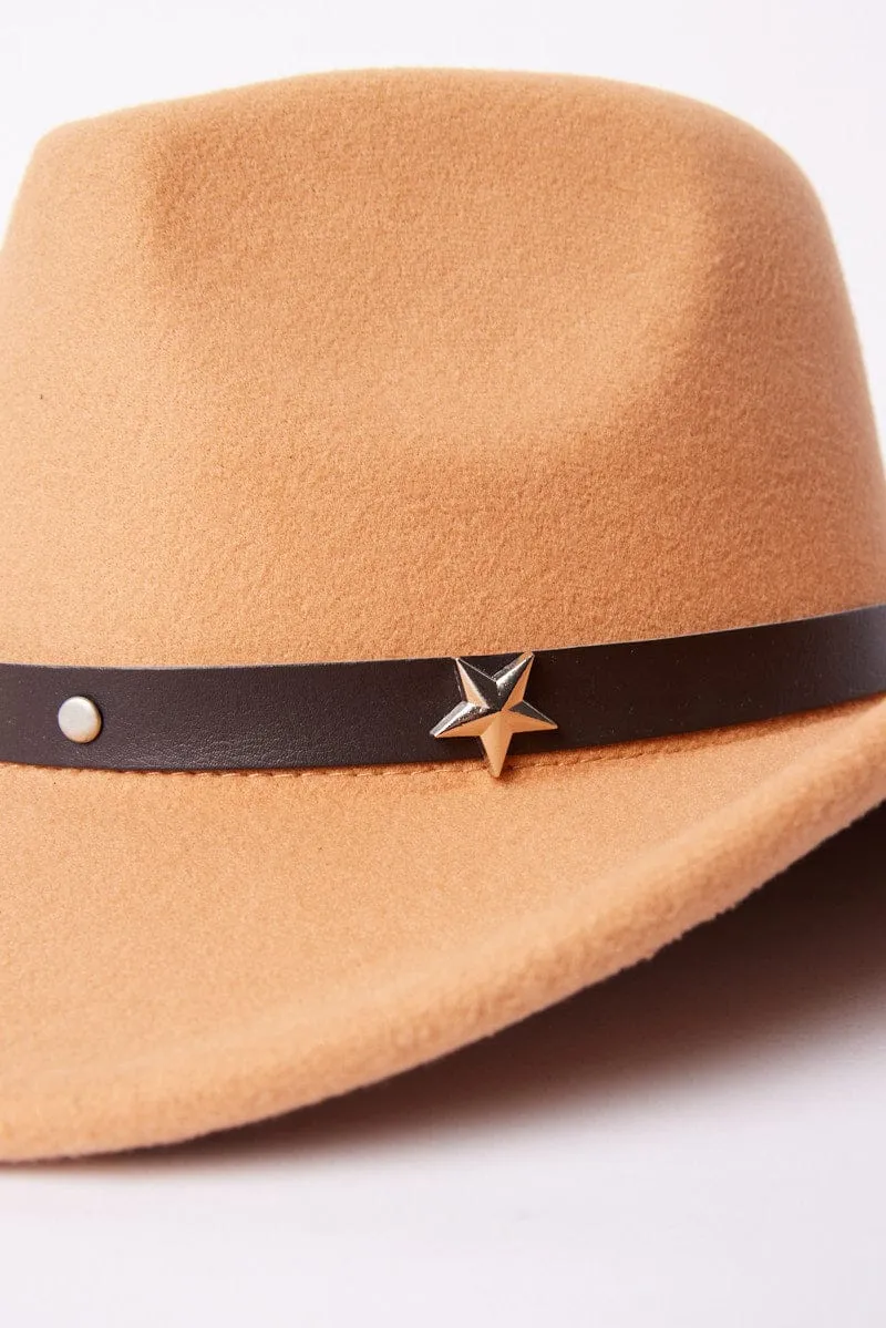 Beige Cowboy Hat sold by Ally Fashion product image thumbnail 2