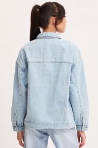 Blue Oversized Jacket Long Sleeve Denim sold by Ally Fashion