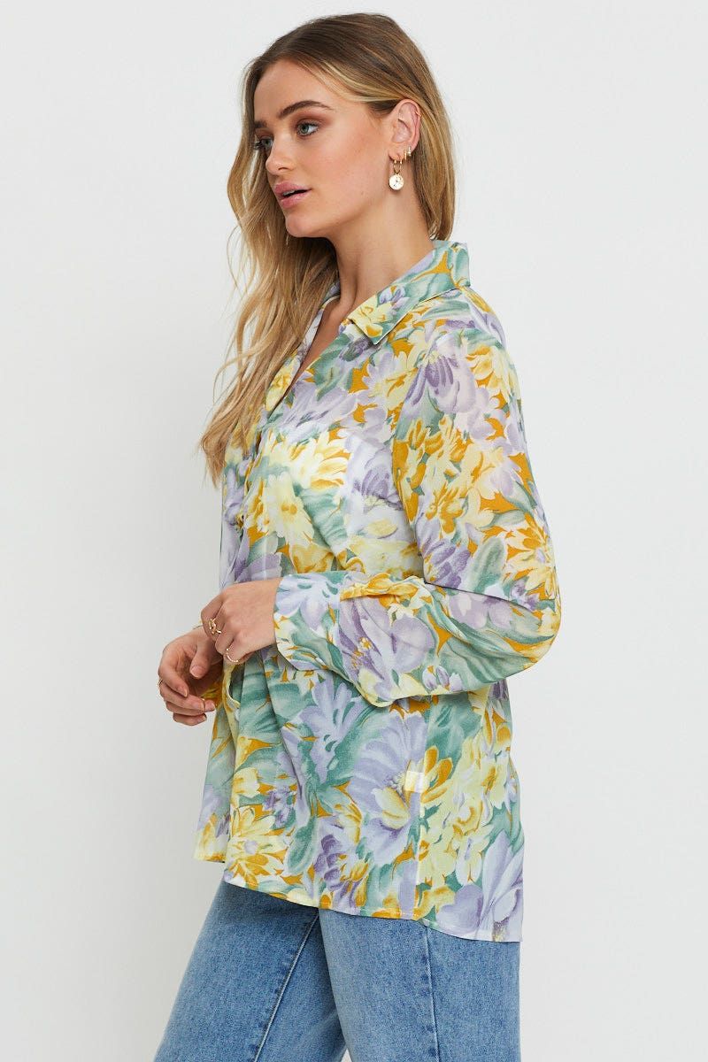 Print Oversized Shirts sold by Ally Fashion product image thumbnail 3