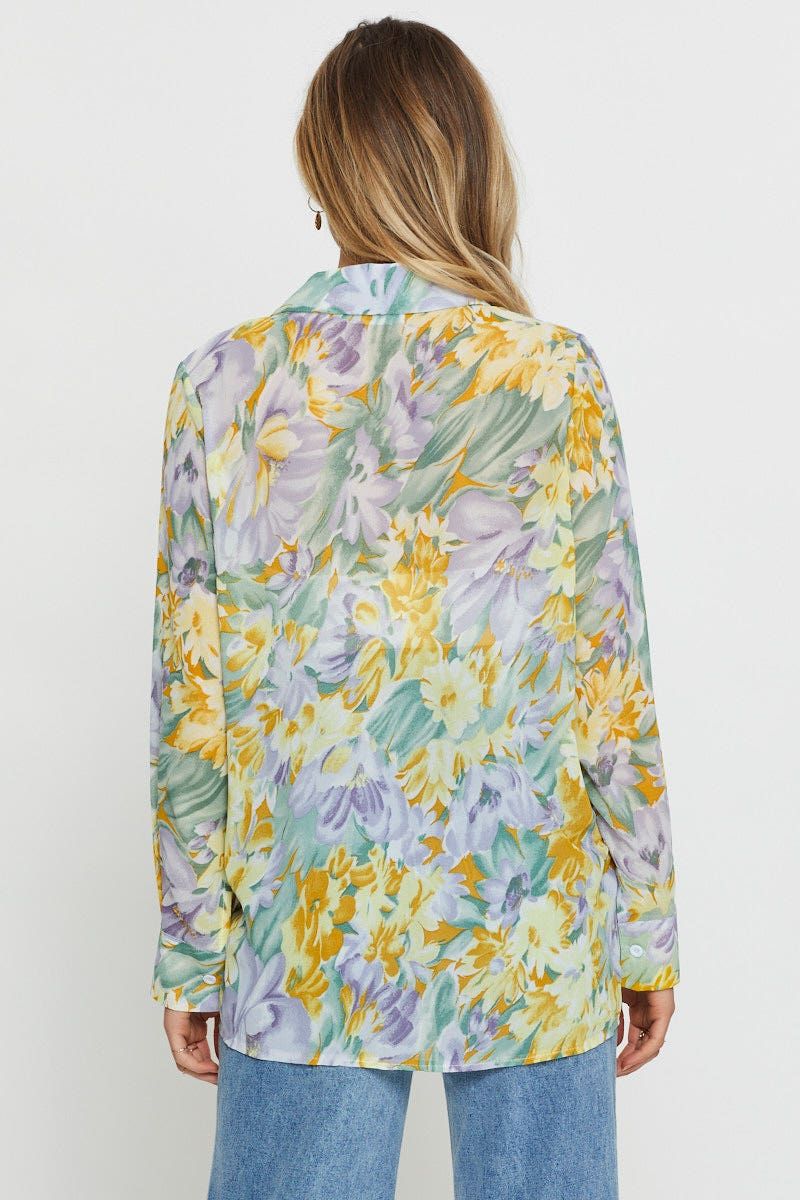 Print Oversized Shirts sold by Ally Fashion product image thumbnail 4