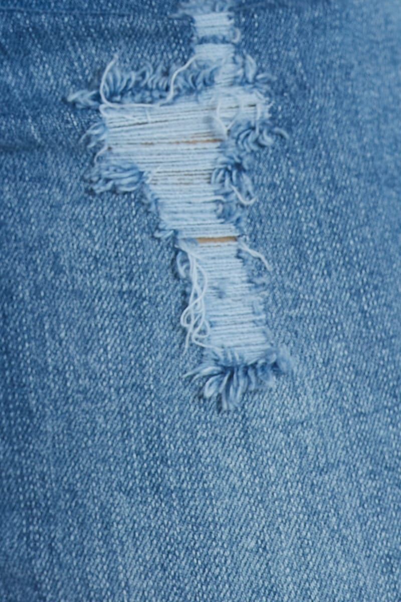 Blue Skinny Denim Jeans Mid Rise sold by Ally Fashion product image thumbnail 6