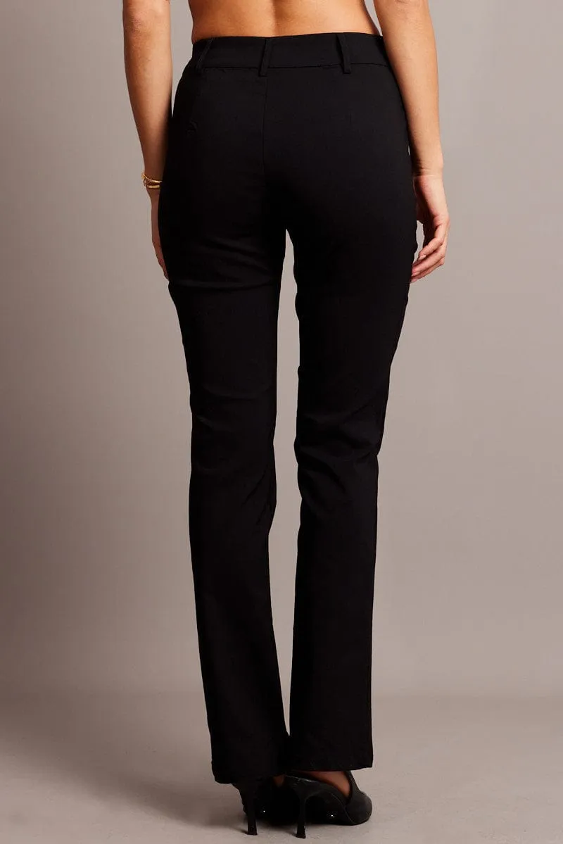 Black Slim Pants Mid Rise sold by Ally Fashion product image thumbnail 5