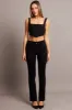Black Slim Pants Mid Rise sold by Ally Fashion