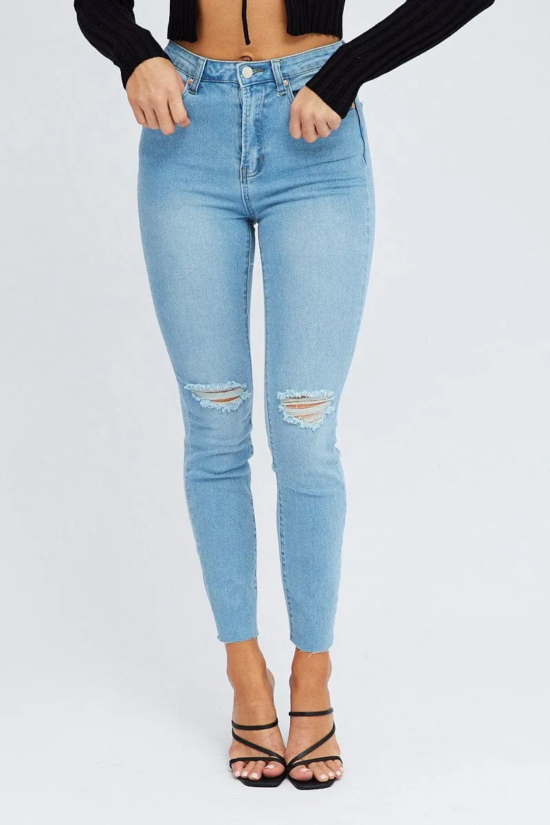 Denim Skinny Jean High Rise sold by Ally Fashion product image thumbnail 2