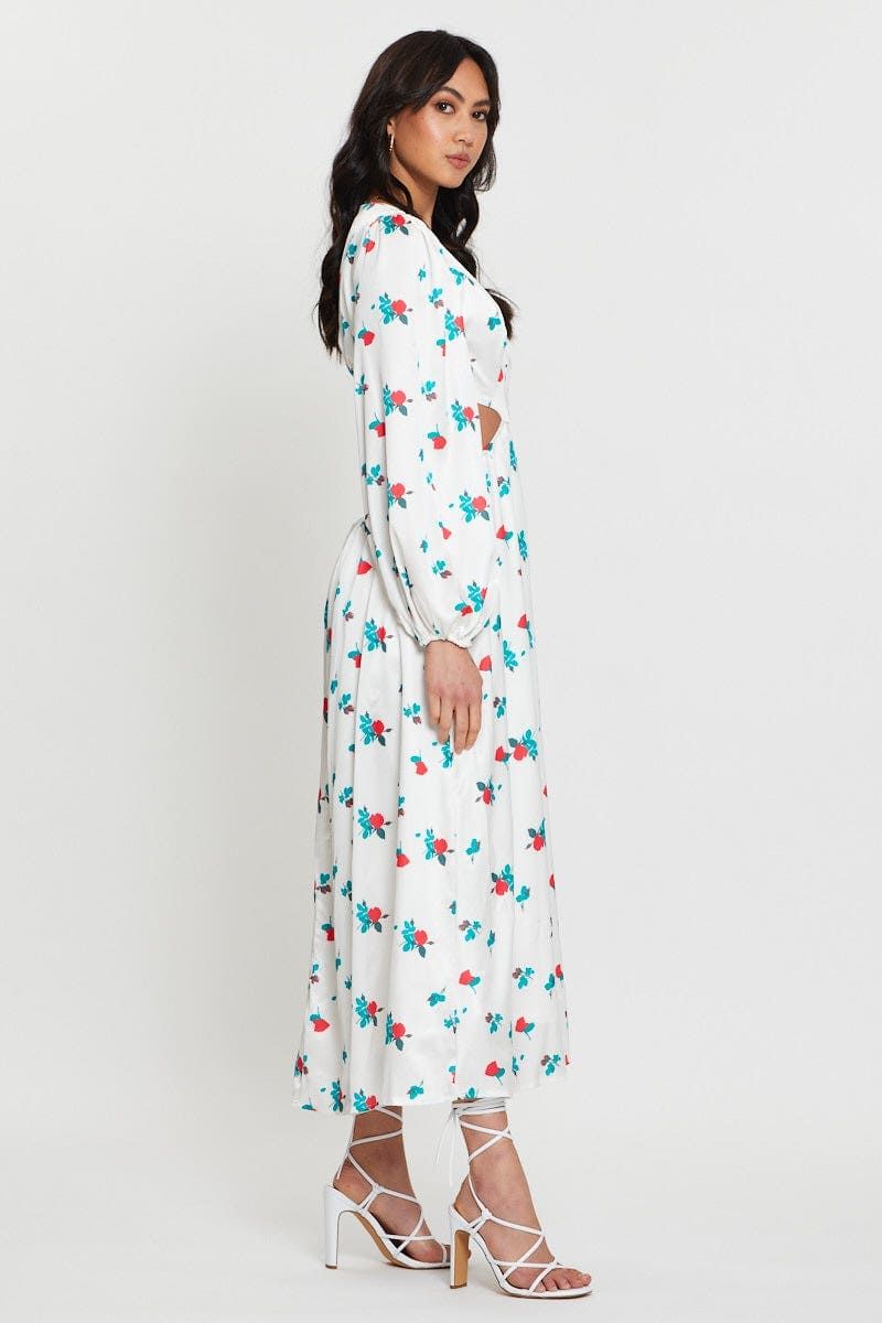 Print Maxi Dress Long Sleeve sold by Ally Fashion product image thumbnail 3