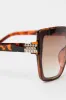 Brown Oversized Square Sunglasses sold by Ally Fashion