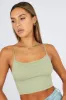 Green Bralette Round Neck Seamless sold by Ally Fashion