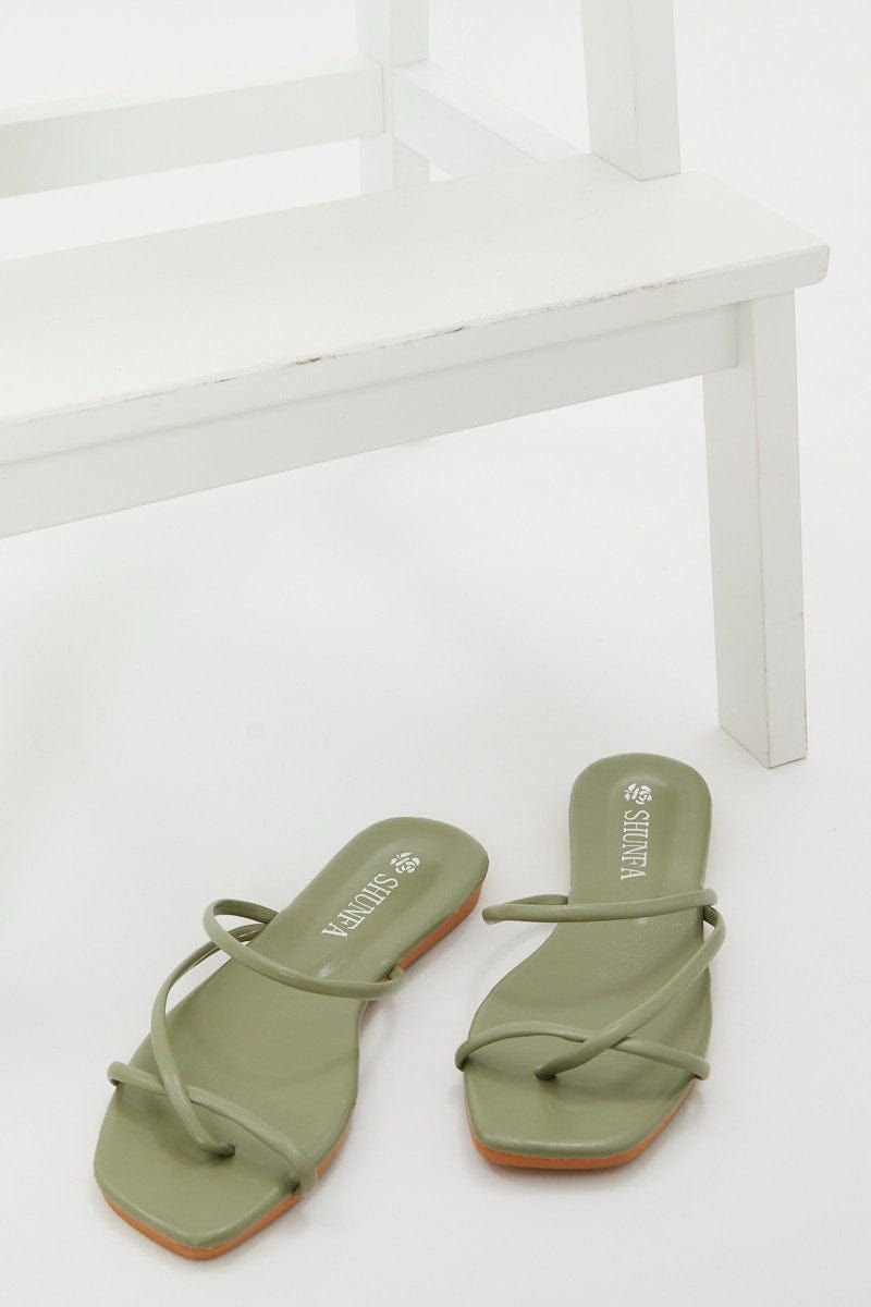 Green Strappy Slide sold by Ally Fashion product image thumbnail 2