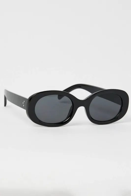Black Oval Sunglasses sold by Ally Fashion