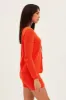 Orange Mini Skirt Crochet Cotton Blend sold by Ally Fashion