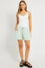 Green Stripe Shorts Elasticated Waist sold by Ally Fashion