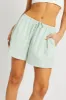 Green Stripe Shorts Elasticated Waist sold by Ally Fashion