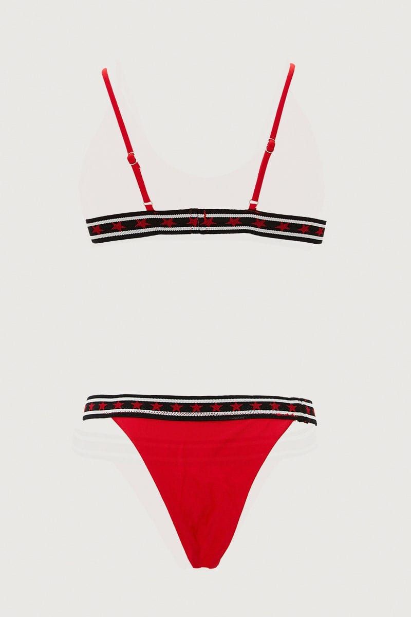 Red Two Piece Bikini sold by Ally Fashion product image thumbnail 2