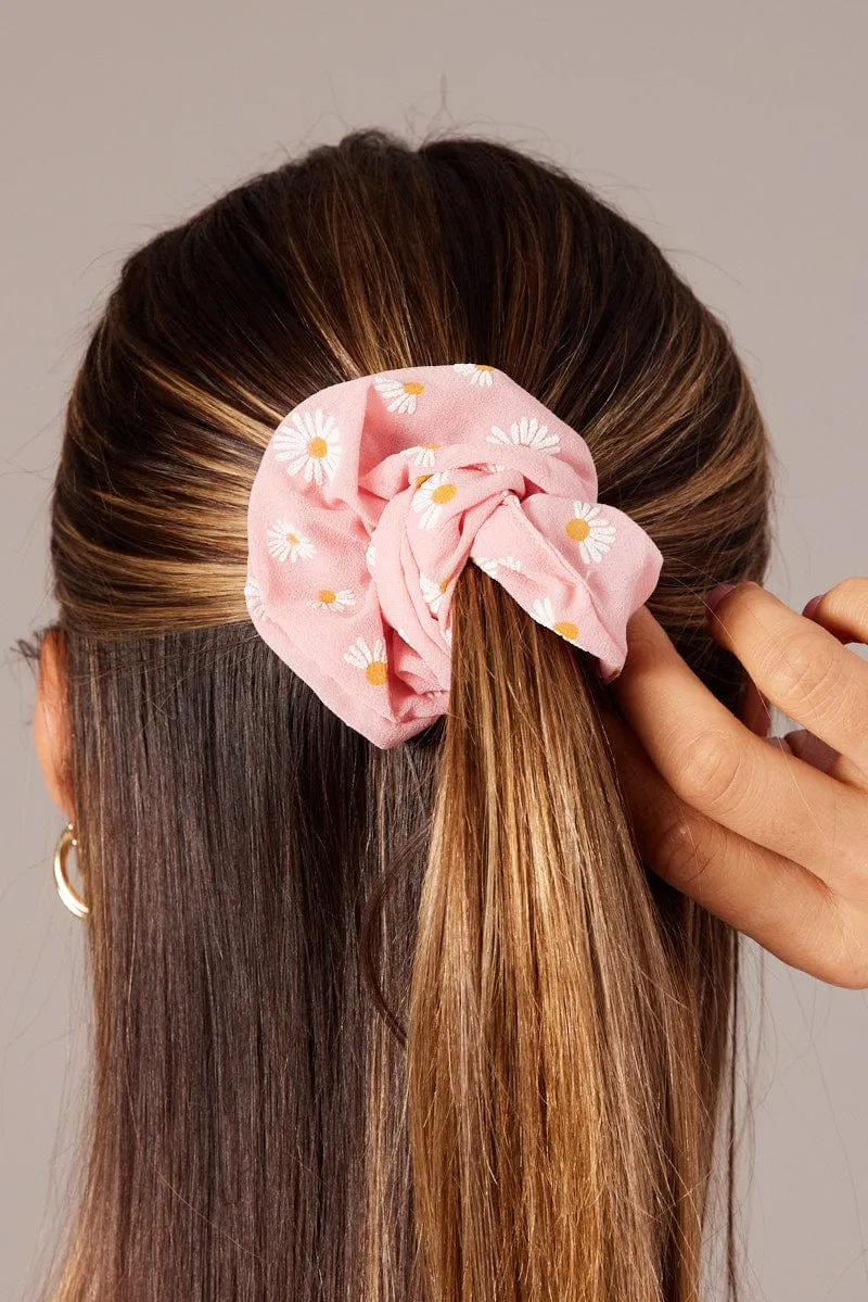 Pink 3 Pack Scrunchies sold by Ally Fashion product image thumbnail 2