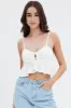 White Cami Top Peplum sold by Ally Fashion
