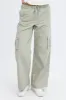 Grey Cargo Pants Wide Leg sold by Ally Fashion