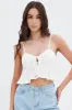 White Cami Top Peplum sold by Ally Fashion