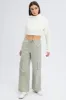 Grey Cargo Pants Wide Leg sold by Ally Fashion