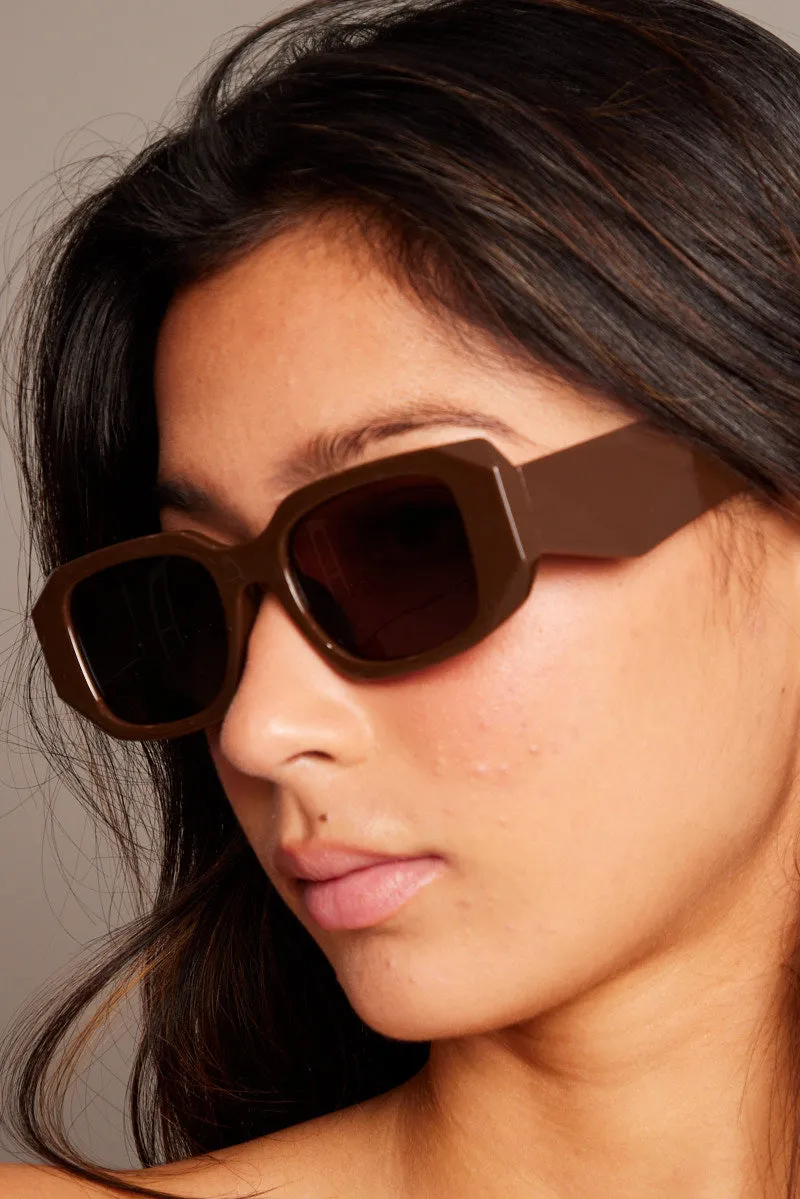 Brown Fashion Sunglasses sold by Ally Fashion product image thumbnail 2