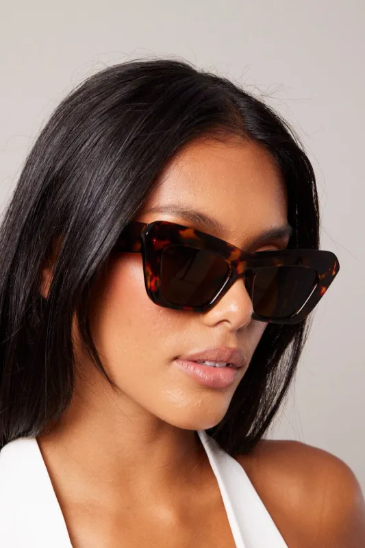 Brown Animal Print Fashion Sunglasses sold by Ally Fashion