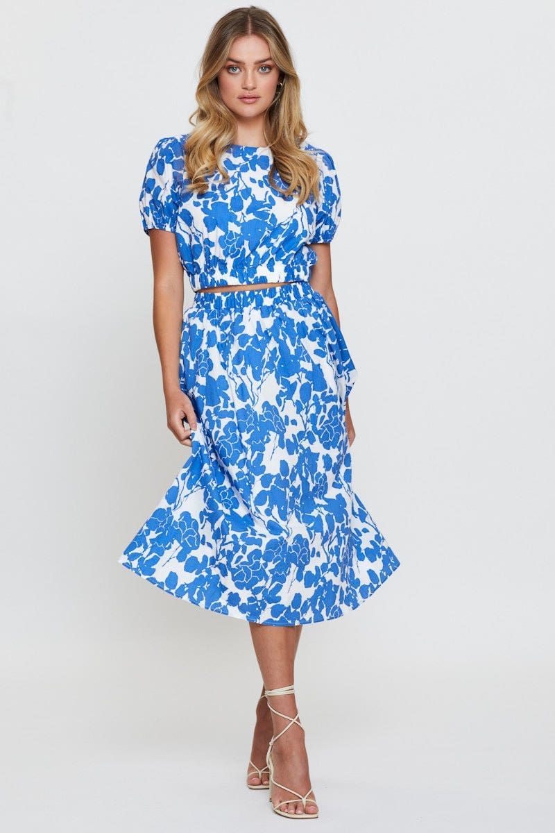 Print Crop Top Short Sleeve sold by Ally Fashion product image thumbnail 2