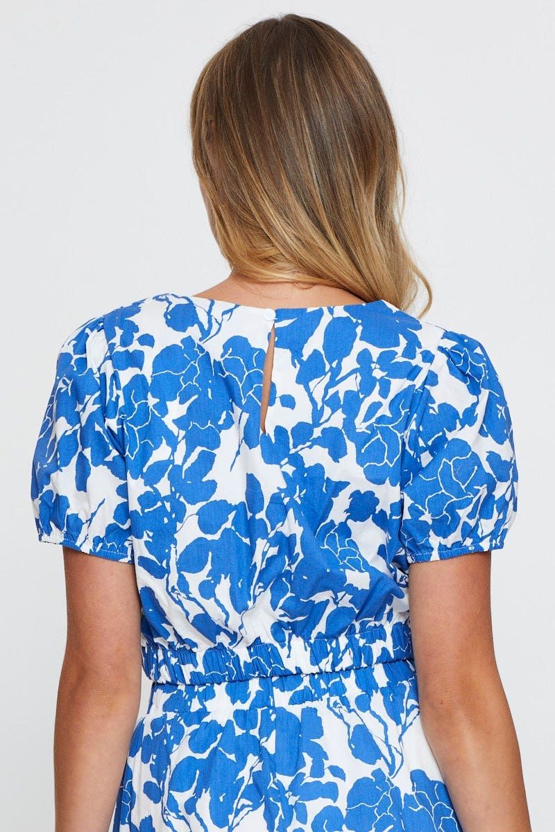 Print Crop Top Short Sleeve sold by Ally Fashion product image thumbnail 5