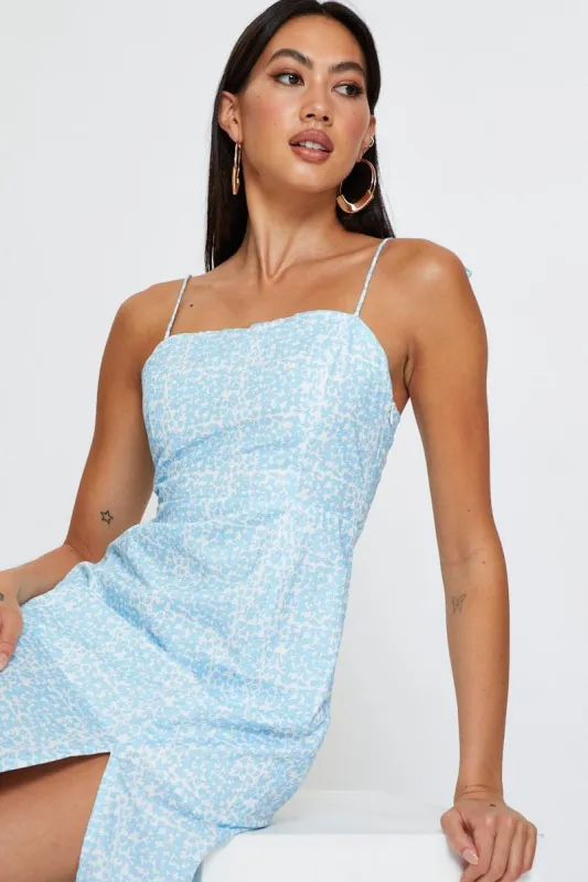 Print Slip Dress Midi sold by Ally Fashion