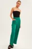 Green Wide Leg Pants High Rise sold by Ally Fashion