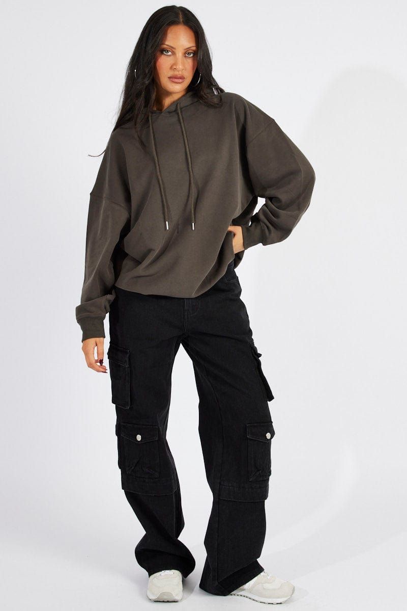 Grey Hoodie Sweater Long Sleeve Graphic sold by Ally Fashion