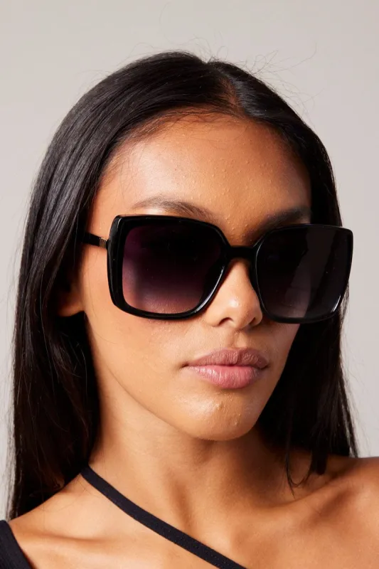 Black Oversized Squared Sunglasses sold by Ally Fashion