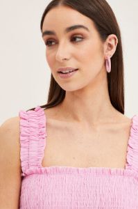 Pink 3 Pack Resin Hoop Earrings sold by Ally Fashion