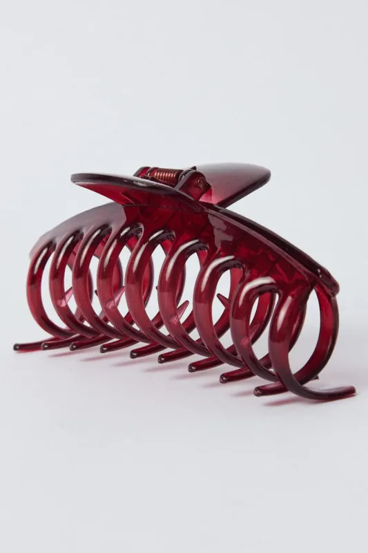 Red Classic Hair Claw Clip sold by Ally Fashion