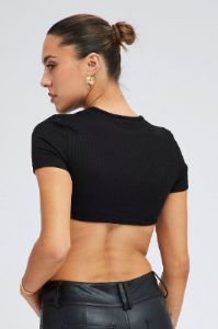 Black Diamonte Top sold by Ally Fashion
