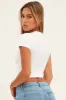 White T Shirt Short Sleeve Crew Neck Seamless sold by Ally Fashion
