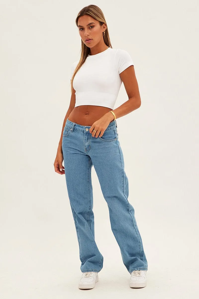 White T Shirt Short Sleeve Crew Neck Seamless sold by Ally Fashion product image thumbnail 2