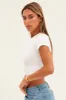 White T Shirt Short Sleeve Crew Neck Seamless sold by Ally Fashion