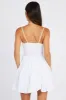 White Fit and Flare Dress Sleeveless Tiered sold by Ally Fashion