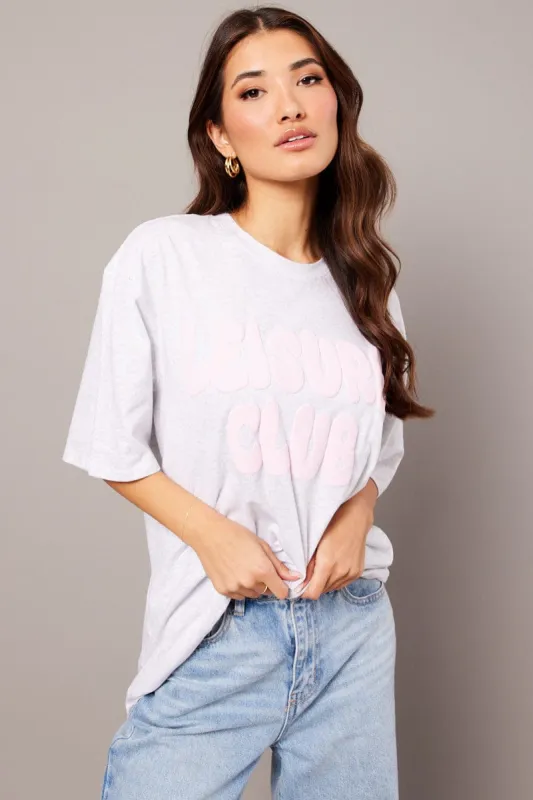 Grey Graphic Tee Short Sleeve sold by Ally Fashion