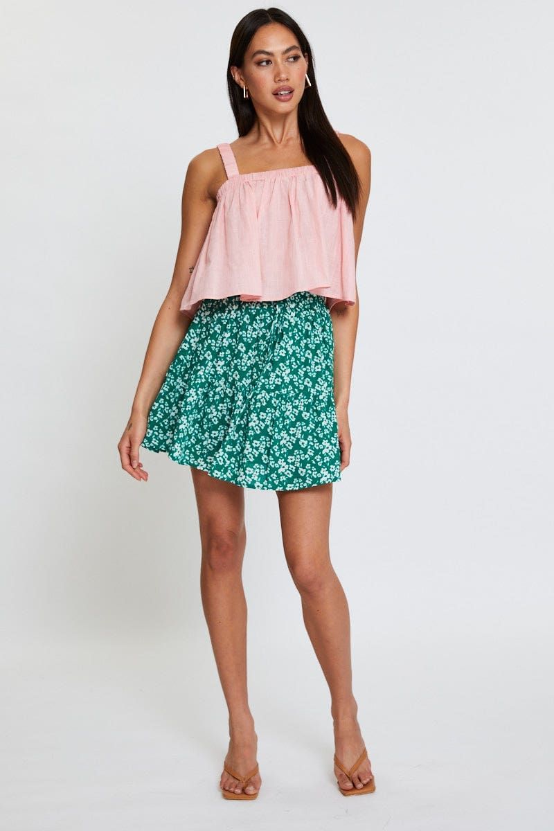 Print Flare Skirt Mini High Rise sold by Ally Fashion product image thumbnail 3