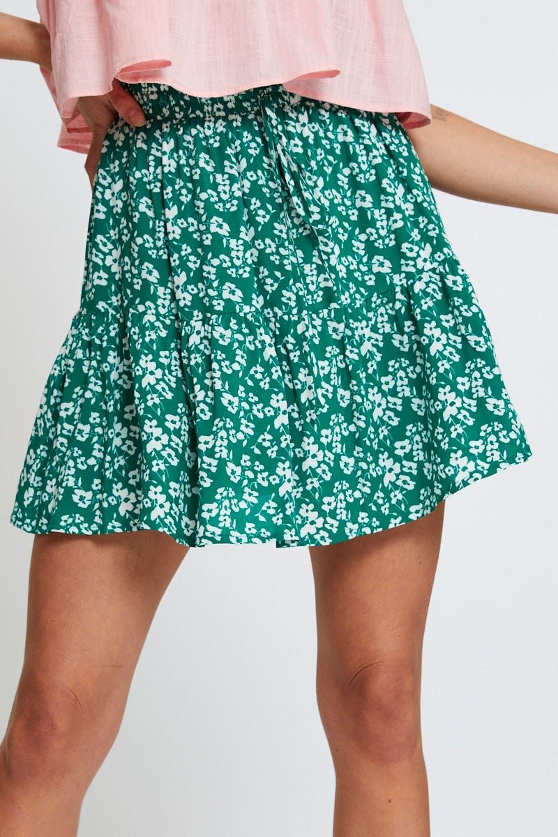 Print Flare Skirt Mini High Rise sold by Ally Fashion product image thumbnail 2