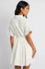 White Shirt Dress Short Sleeve sold by Ally Fashion