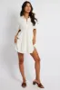 White Shirt Dress Short Sleeve sold by Ally Fashion