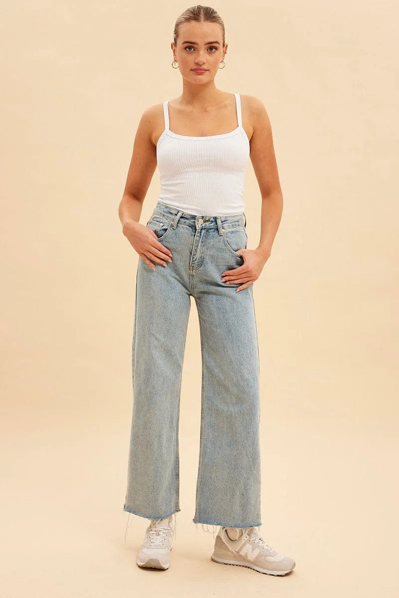 White Prea Bind Detail Singlet sold by Ally Fashion product image thumbnail 2