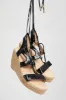 Black Strappy Wedges sold by Ally Fashion